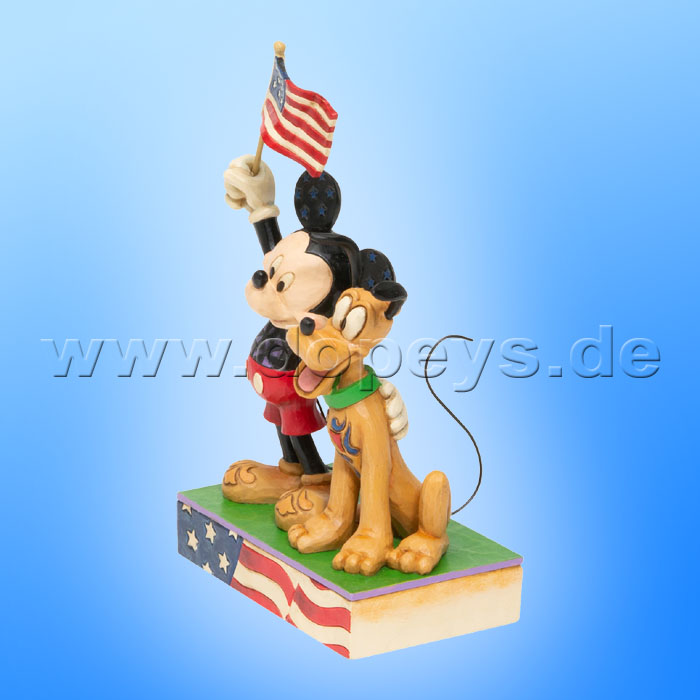 A Banner Day (Mickey & Pluto als Patrioten) Figur von Disney Traditions / Jim Shore - Enesco 6005975