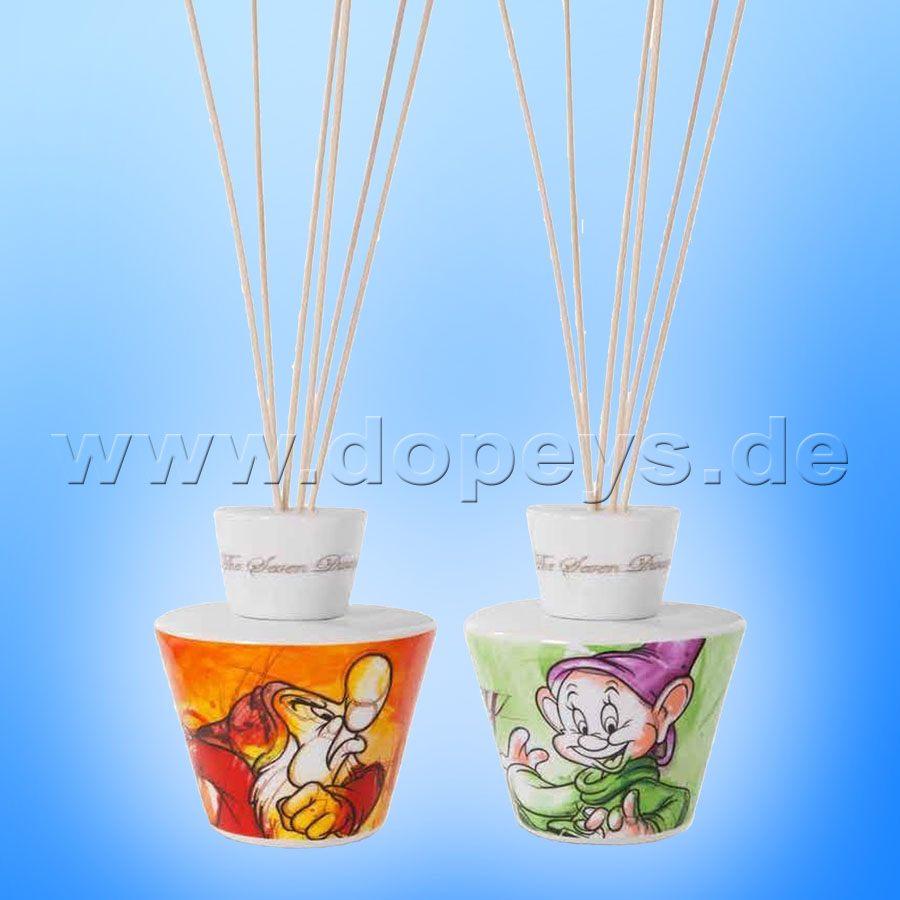 Disney Raumduftverteiler / Raumduft Reed Diffuser / Lufterfrischer 7 Zwerge "Hatschi" im italienischen Design PWS48S/3EO