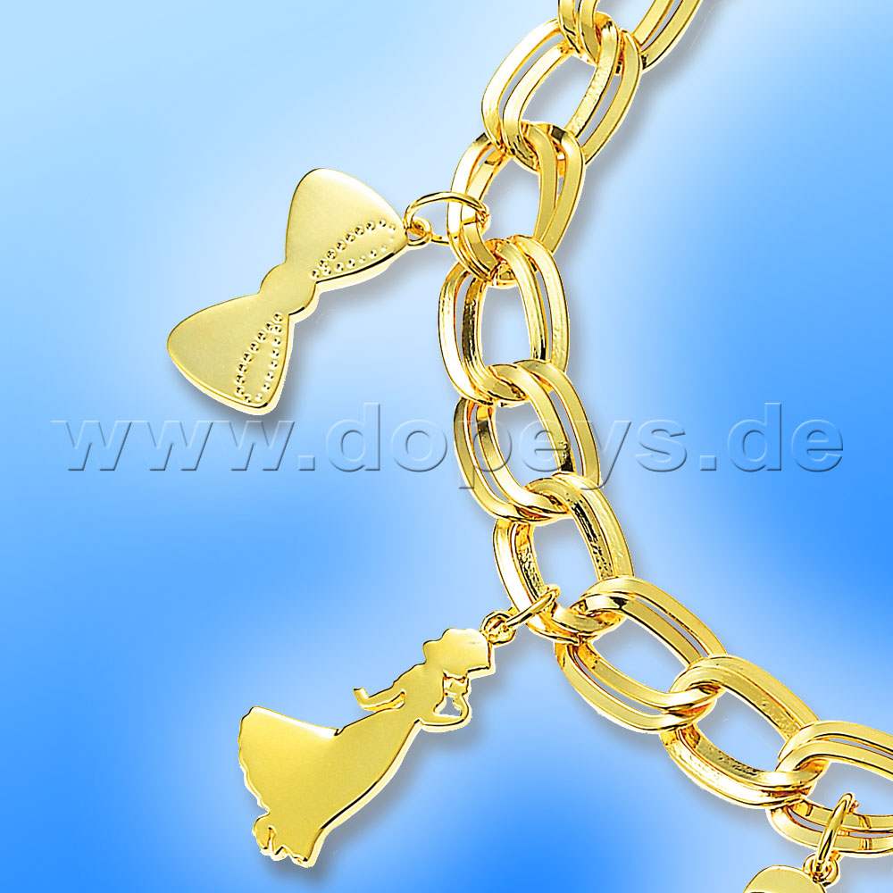 Disney Charm Armband - Schneewittchen (Princess) in Gold von Couture Kingdom 12100151