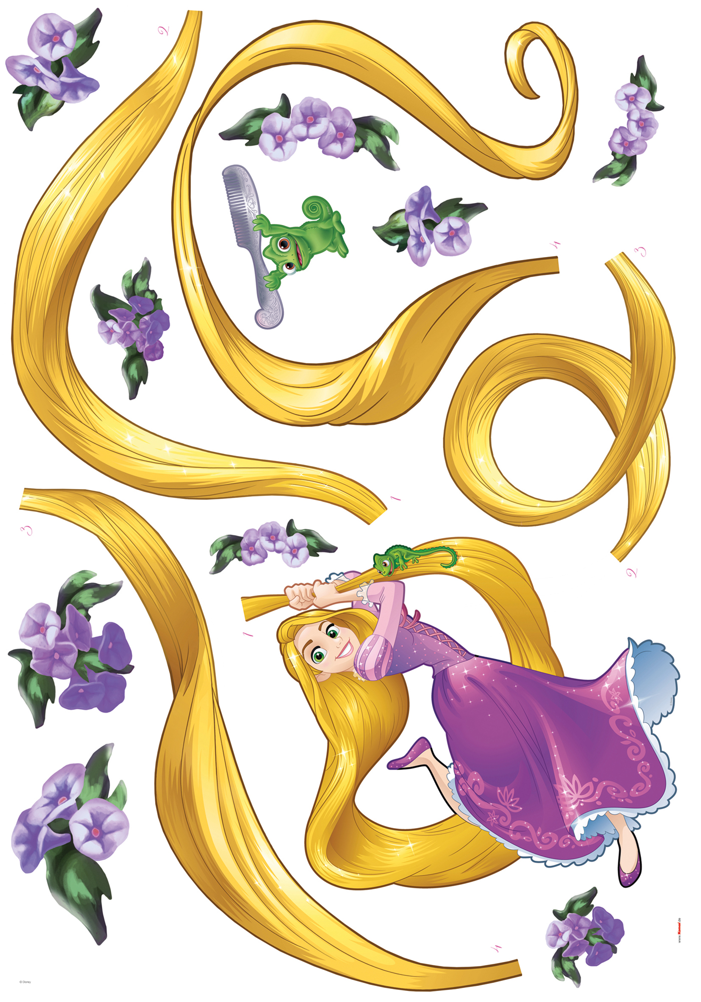 Disney Wandsticker / Wandaufkleber "Rapunzel"