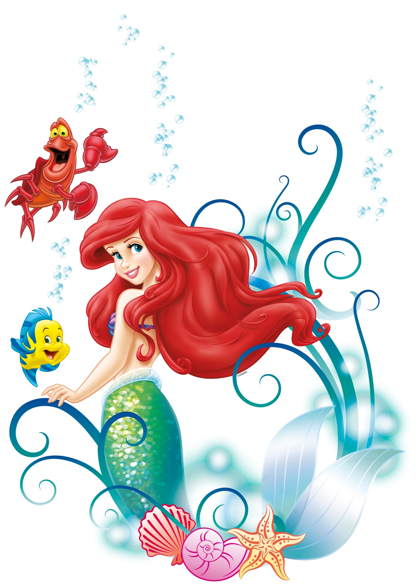 Disney Wandsticker / Wandaufkleber "Arielle"
