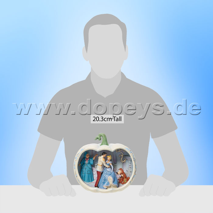 Disney Traditions Figur - Cinderella Filmszene im Kürbis (Love at First Sight) von Jim Shore 6011926