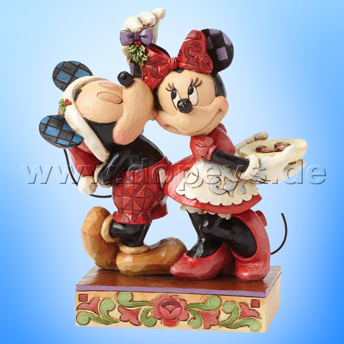 Disney Traditions / Jim Shore Figur von Enesco. "Under the Mistletoe (Mickey & Minnie Maus)" 4039039.