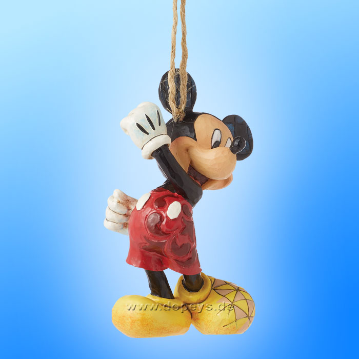 Disney Traditions Figur - Mickey Maus Weihnachtsbaumanhänger / Ornament 4 Stück im Set von Jim Shore 6013565