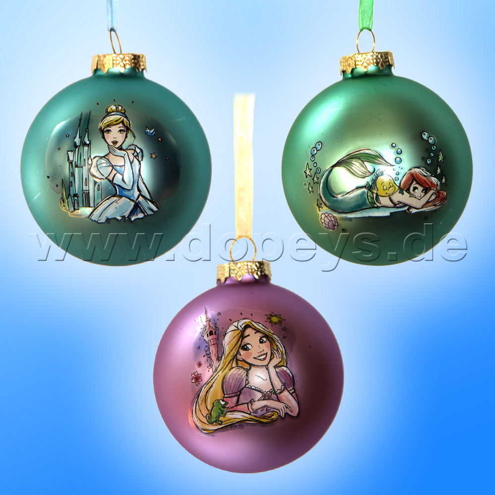 Kurt S. Adler - Princess "Cinderella" Christmas Bauble cyan DN01005-A