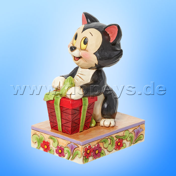 Disney Traditions Figur - Weihnachts-Figaro Personality Pose (Festive Feline) von Jim Shore 6013065