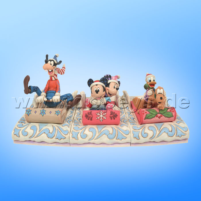 Disney Traditions - A Wild Ride (Goofy beim Rodeln) von Jim Shore 6008974