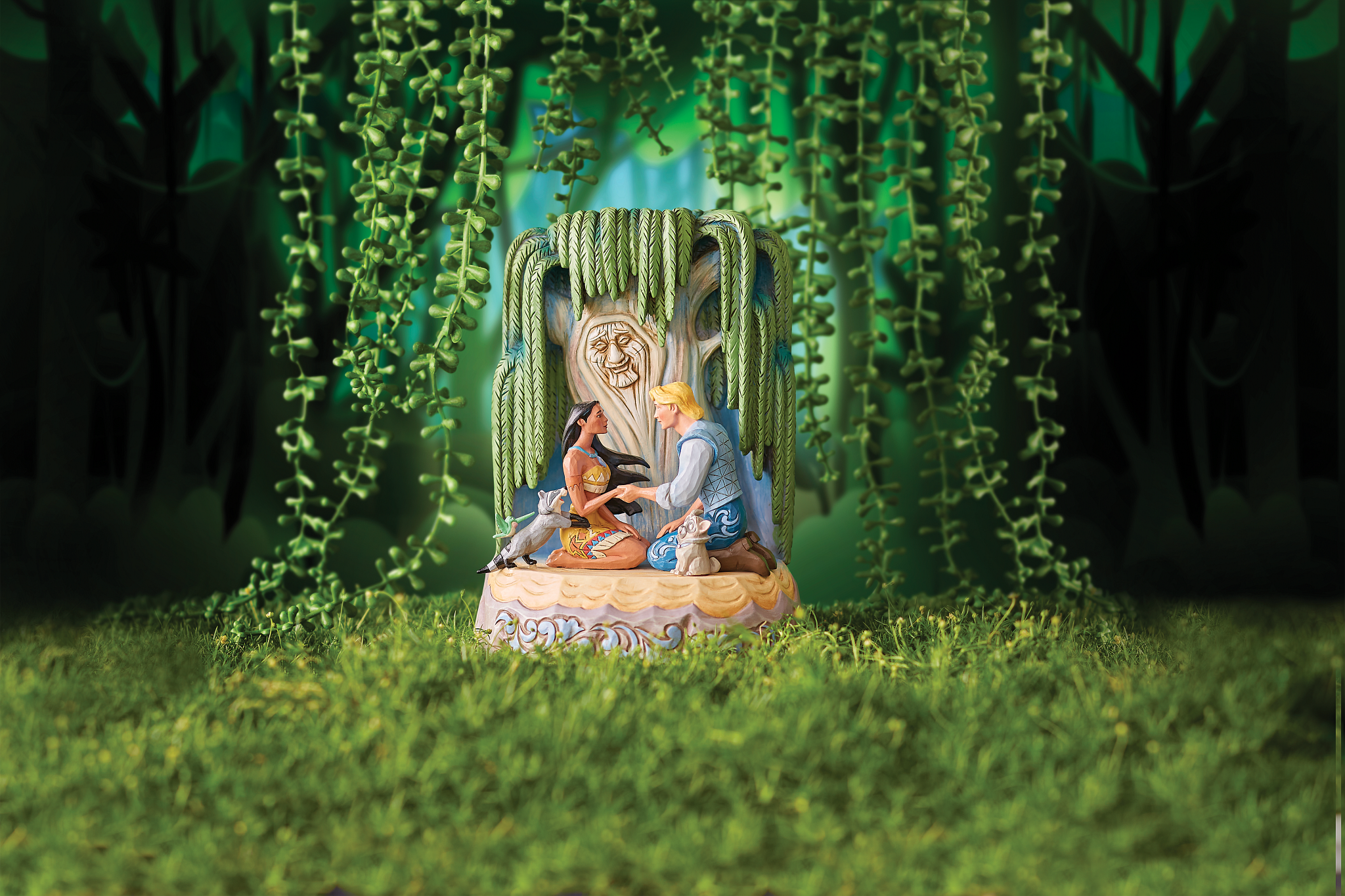 Disney Traditions Figur - Pocahontas Baumstamm (Listen to Your Heart) von Jim Shore 6011925