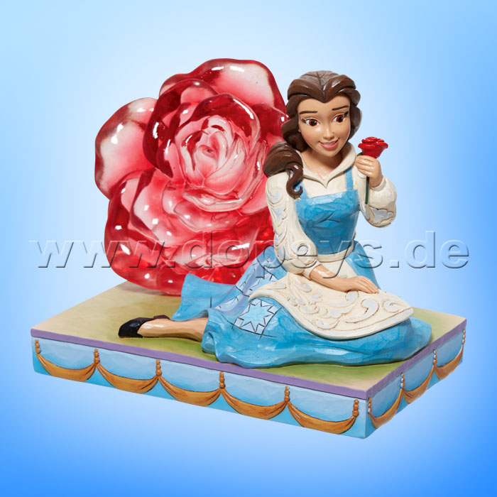 Disney Traditions Figur - Belle mit durchsichtiger Rose (An Enchanted Rose) von Jim Shore 6011924
