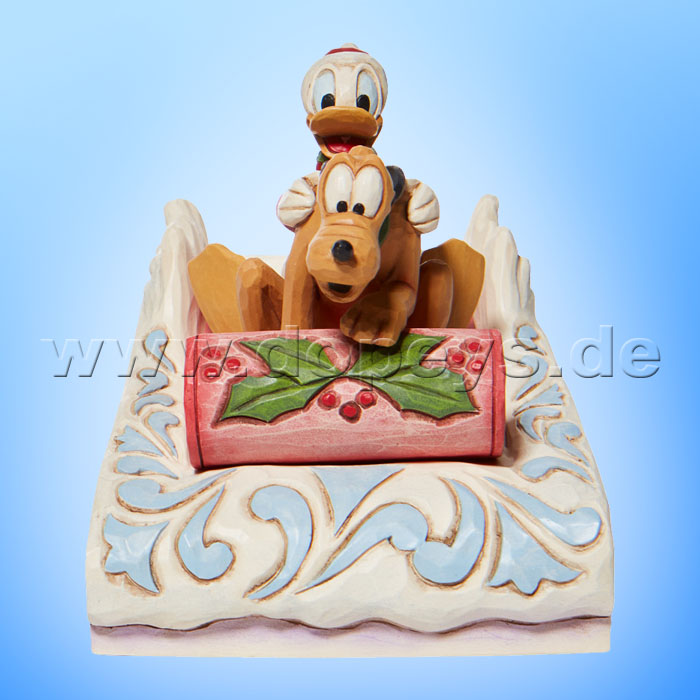 Disney Traditions - A Friendly Race (Donald & Pluto Sledding) figurine by Jim Shore 6008973