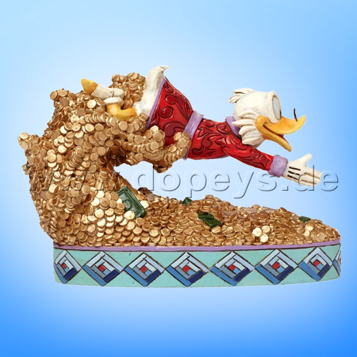 Disney Traditions / Jim Shore Figur von Enesco."Treasure Dive (Dagobert Duck)" 4046055.