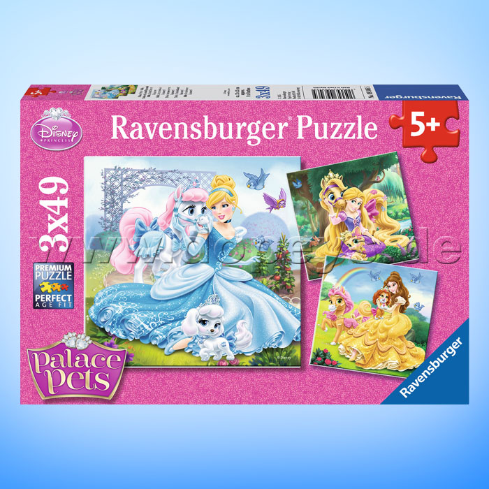 Disney Puzzles Prinzessinnen "Palace Pets - Belle, Cinderella und Rapunzel" von Ravensburger 09346