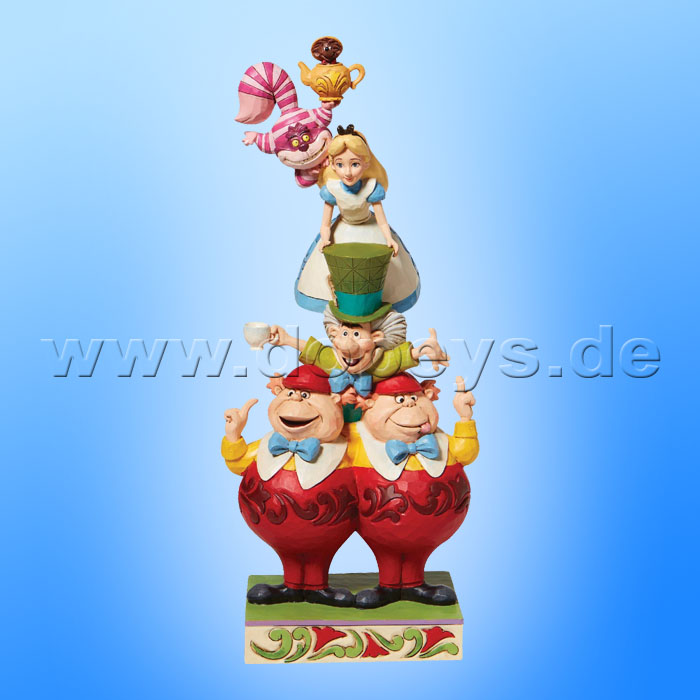 Disney Traditions - We're All Mad Here (Stacked Alice in Wonderland) figurine by Jim Shore 6008997