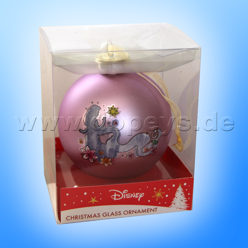Kurt S. Adler - Disney Prinzessin "Rapunzel Silhouette" Weihnachtsbaumkugel / Glaskugel in Violett DN01006-B
