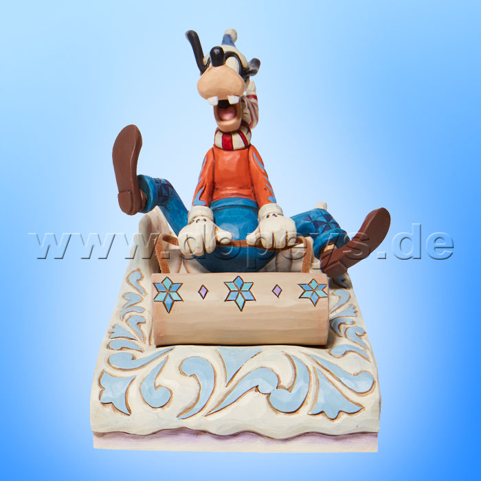 Disney Traditions - A Wild Ride (Goofy beim Rodeln) von Jim Shore 6008974