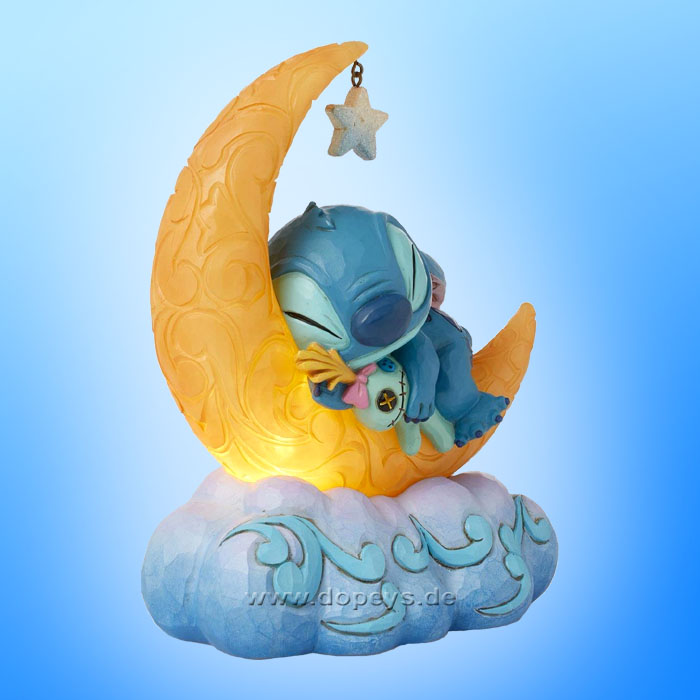 Disney Traditions Figur - Stitch & Schrulle auf einem leuchtenden Mond (Sweet Dreams) von Jim Shore 6016334