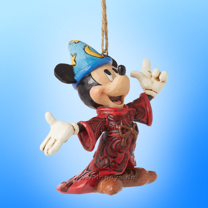 Disney Traditions Figur - Mickey Maus Weihnachtsbaumanhänger / Ornament 4 Stück im Set von Jim Shore 6013565