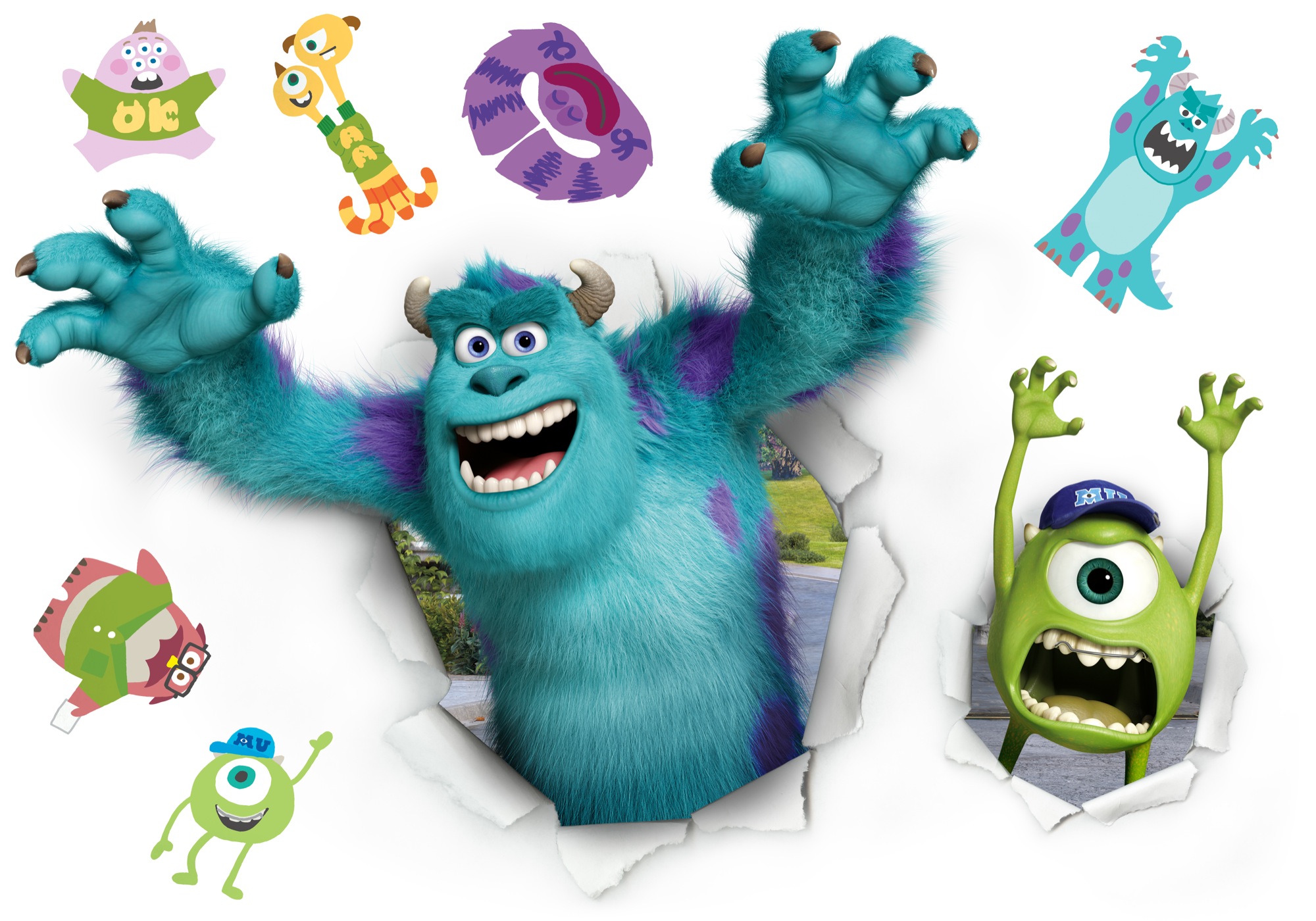 Disney Wandsticker / Wandaufkleber "Monster University"