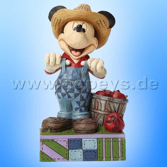 Disney Traditions / Jim Shore Figur von Enesco. "Fresh From The Farm (Farmer Mickey Maus)" 4049635.