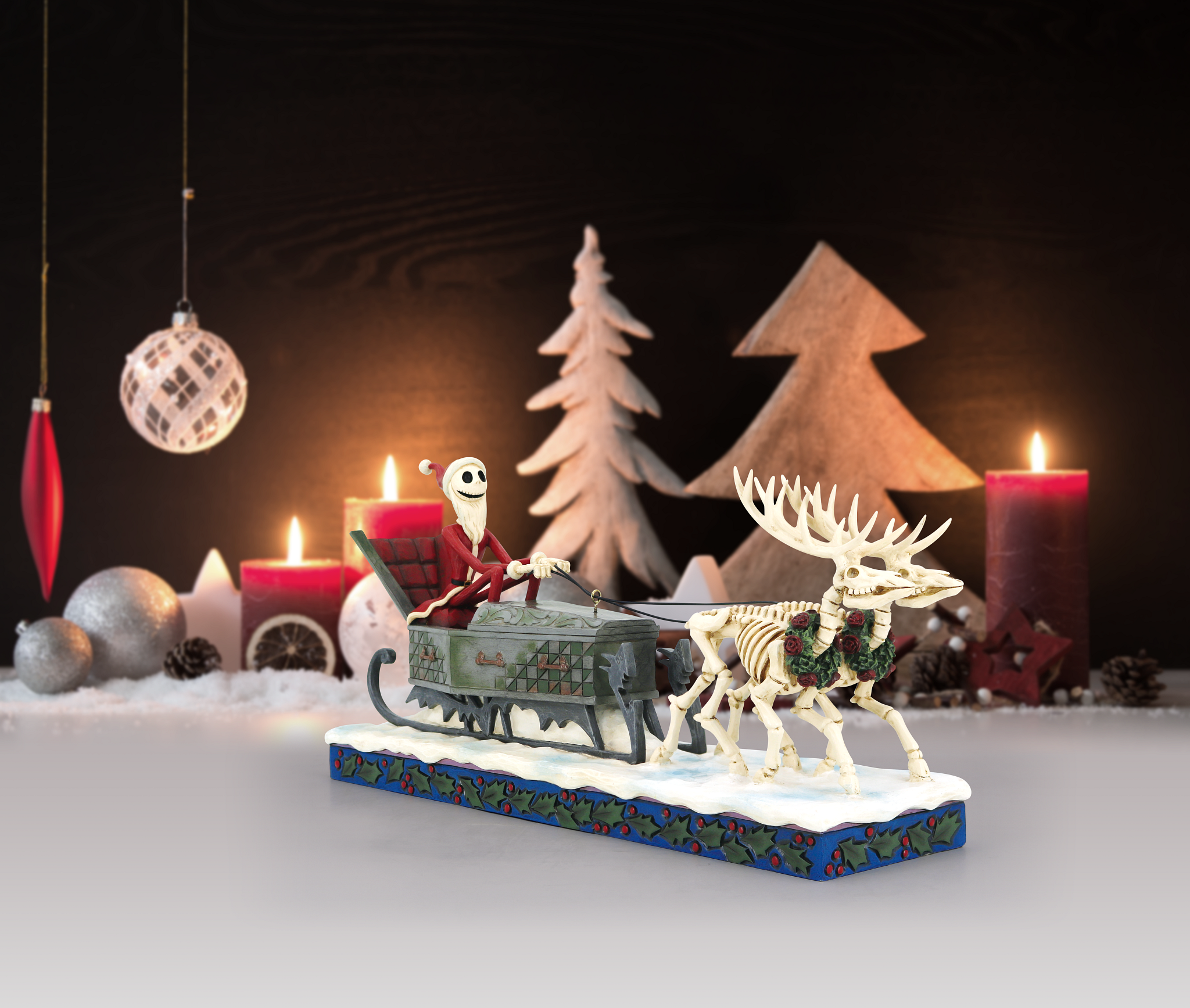 Disney Traditions Figur - Jack Skellington im Weihnachtsschlitten (Dash Away Jack) von Jim Shore 6014359