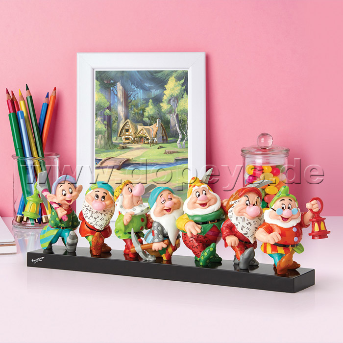 Disney Figurine "Seven Dwarfs" On Log from Romero Britto 6001300
