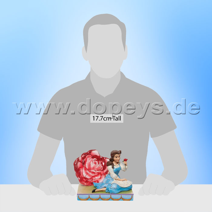 Disney Traditions Figur - Belle mit durchsichtiger Rose (An Enchanted Rose) von Jim Shore 6011924