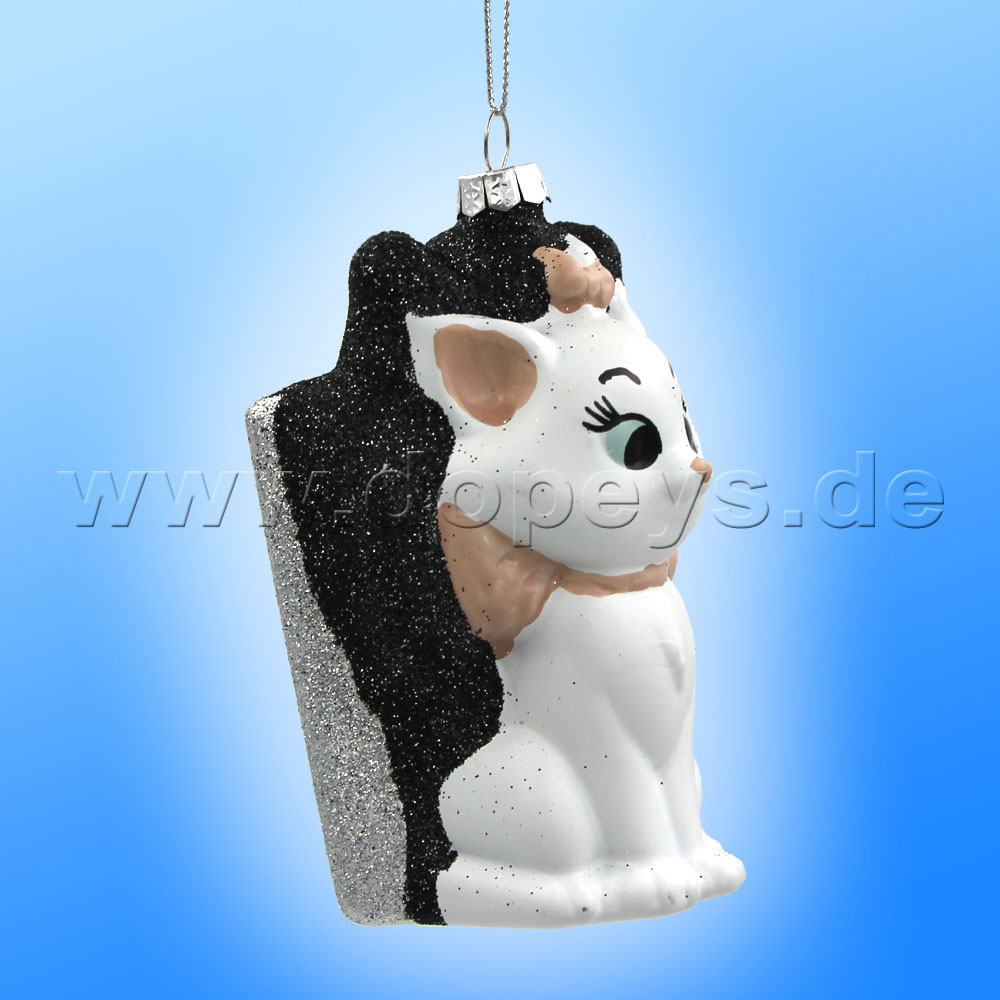 Kurt S. Adler - Disney "Marie with Gift" Aristocats Christmas Hanging Glass Ornament DN33020