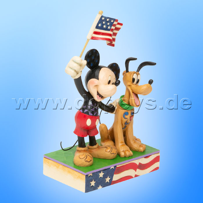 A Banner Day (Mickey & Pluto als Patrioten) Figur von Disney Traditions / Jim Shore - Enesco 6005975