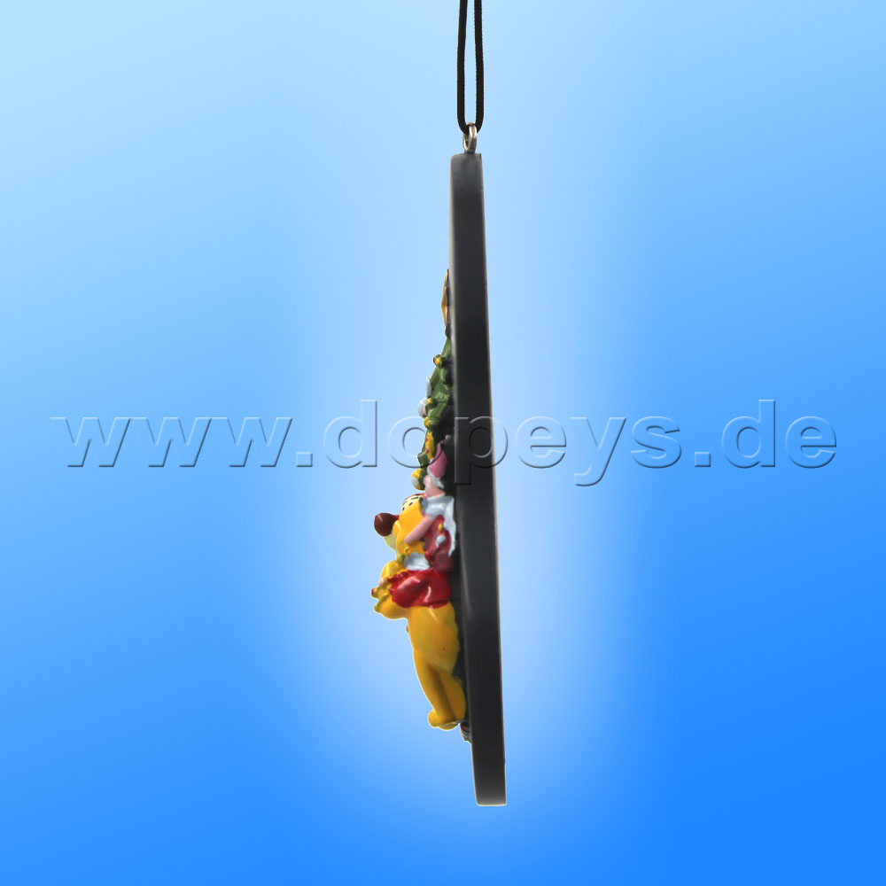 Kurt S. Adler - Disney "Winnie Pooh & Friends at Christmas Tree" Relief Christmas Hanging Ornament DN35040