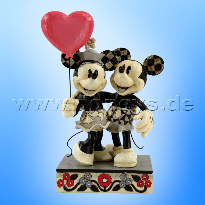 Disney Traditions - Love is in the Air (Mickey and Minnie with Heart Balloon) figurine by Jim Shore 6010106