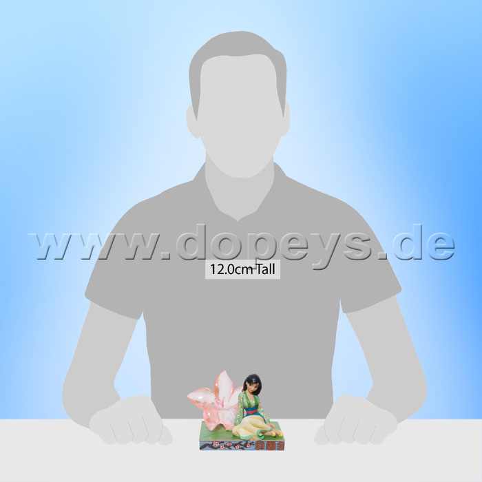 Disney Traditions Figur - Mulan mit durchsichtiger Kirschblüte (A Rare and Beautiful Bloom) von Jim Shore 6011922