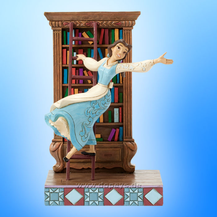 Disney Traditions Figur - Belle am Bücherregal (A World of Books) von Jim Shore 6016894