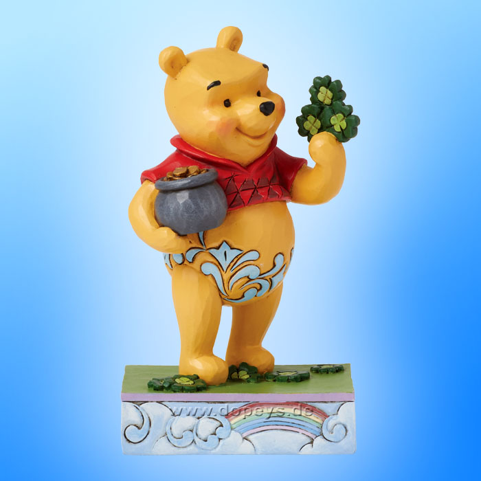 Disney Traditions Figur - Winnie Puuh mit Kleeblatt (Lucky Ol' Bear) von Jim Shore 6016335