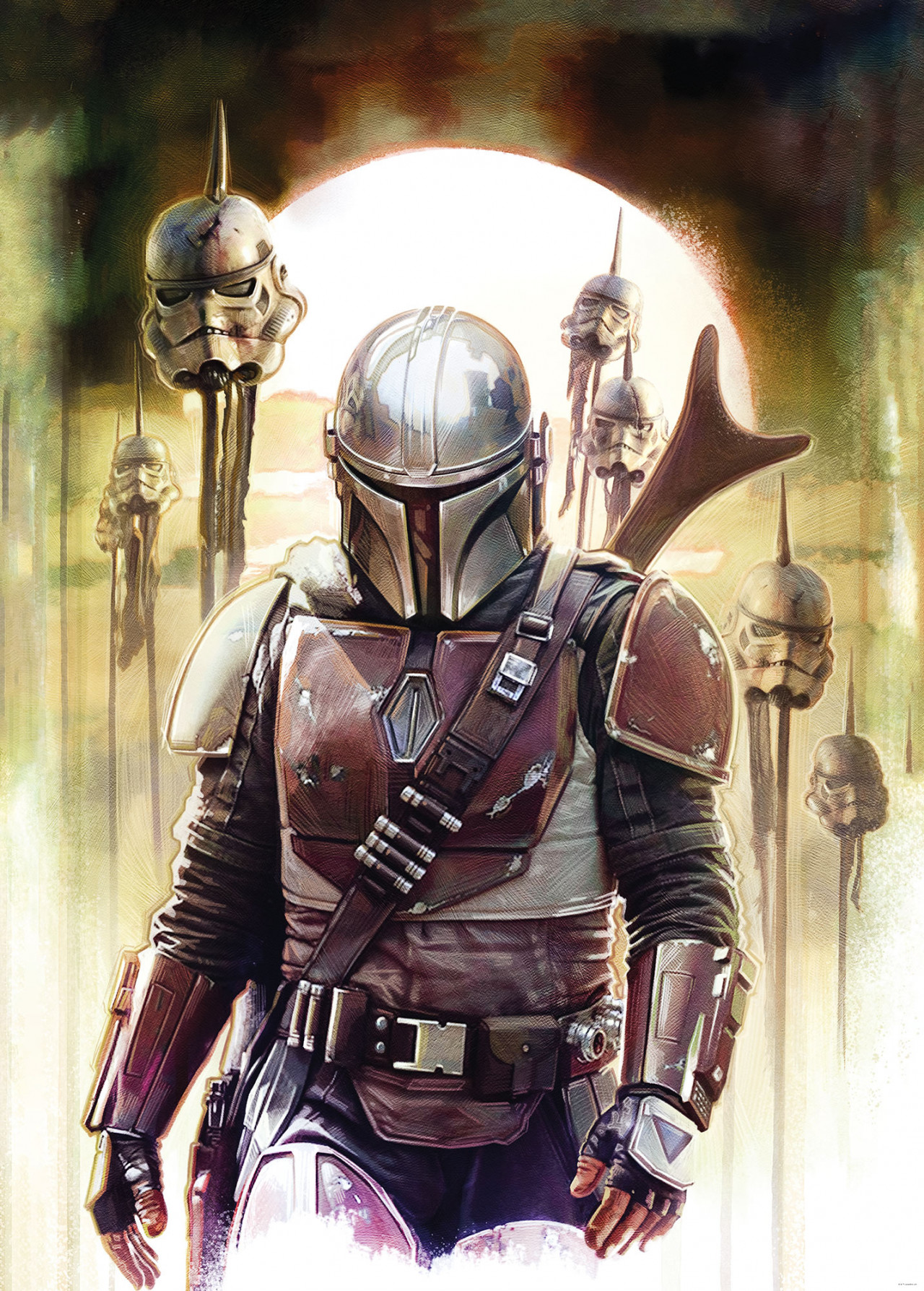 Star Wars Vlies Fototapete "Star Wars The Mandalorian Big Impaler" 2,00m x 2,80m