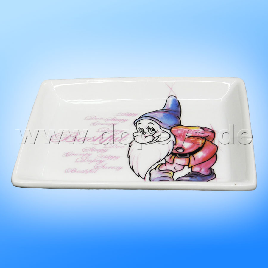 Disney Seifenschale / Porzellan-Schale 7 Zwerge "Pimpel" im italienischen Design PWS95R/MA