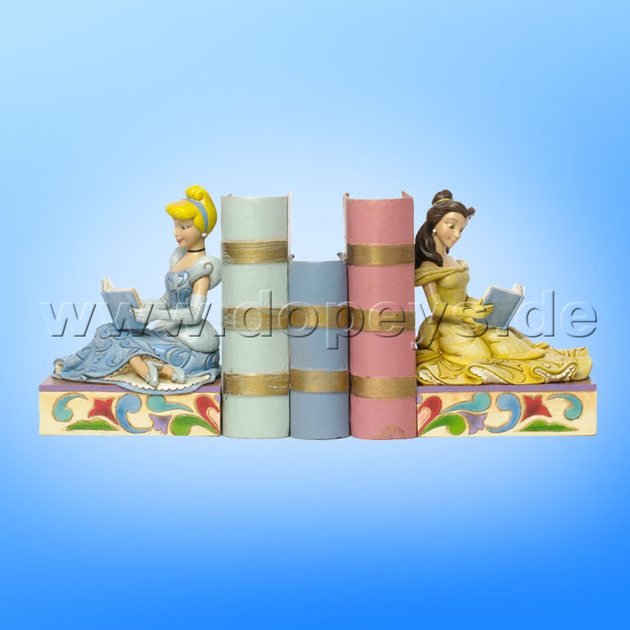 Disney Traditions / Jim Shore Figur von Enesco "Disney Prinzessinnen Buchstützen (Cinderella & Belle)" 4033970.