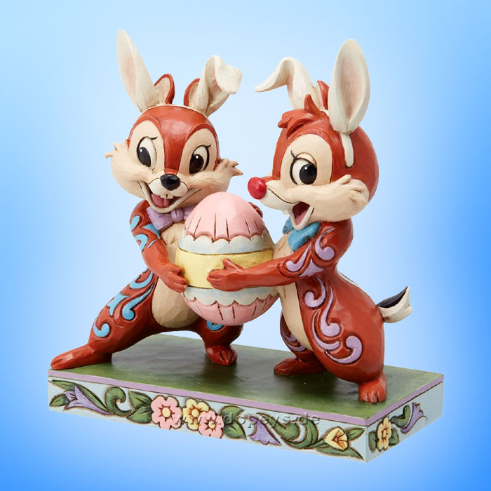 Disney Traditions / Jim Shore Figur - Chip & Chap als Osterhasen "Mischievous Bunnies" 6014318