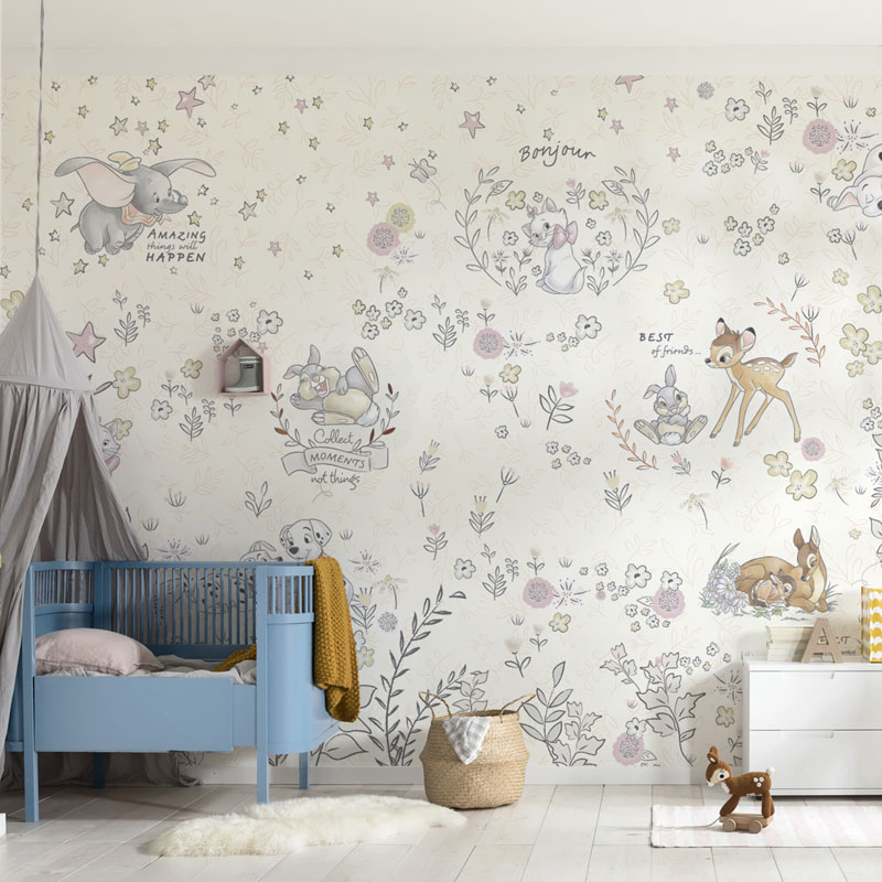 Disney Fototapete Bambi, Dumbo, 101 Dalmatiner "Best of Friends"