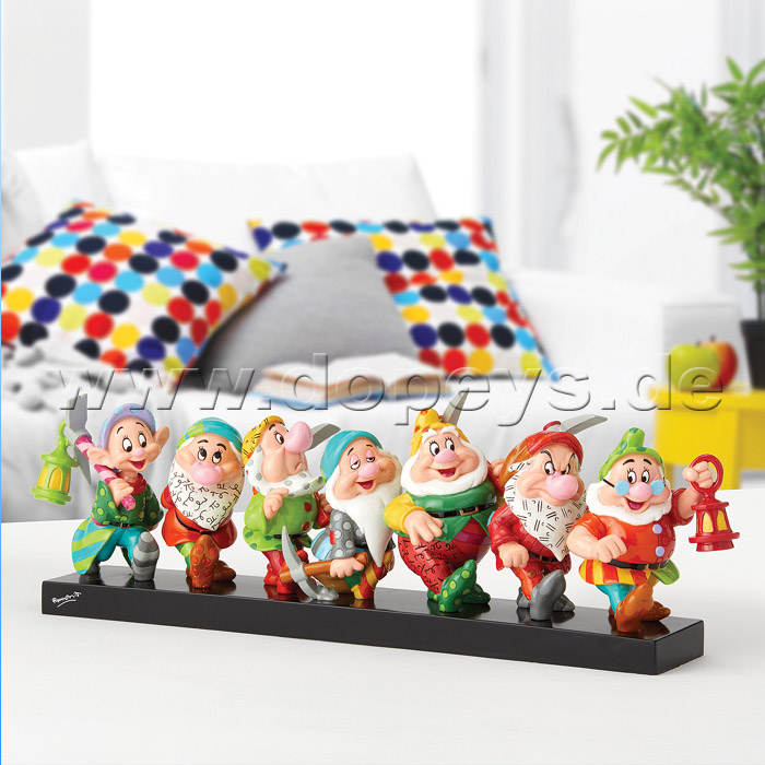 Disney Figurine "Seven Dwarfs" On Log from Romero Britto 6001300