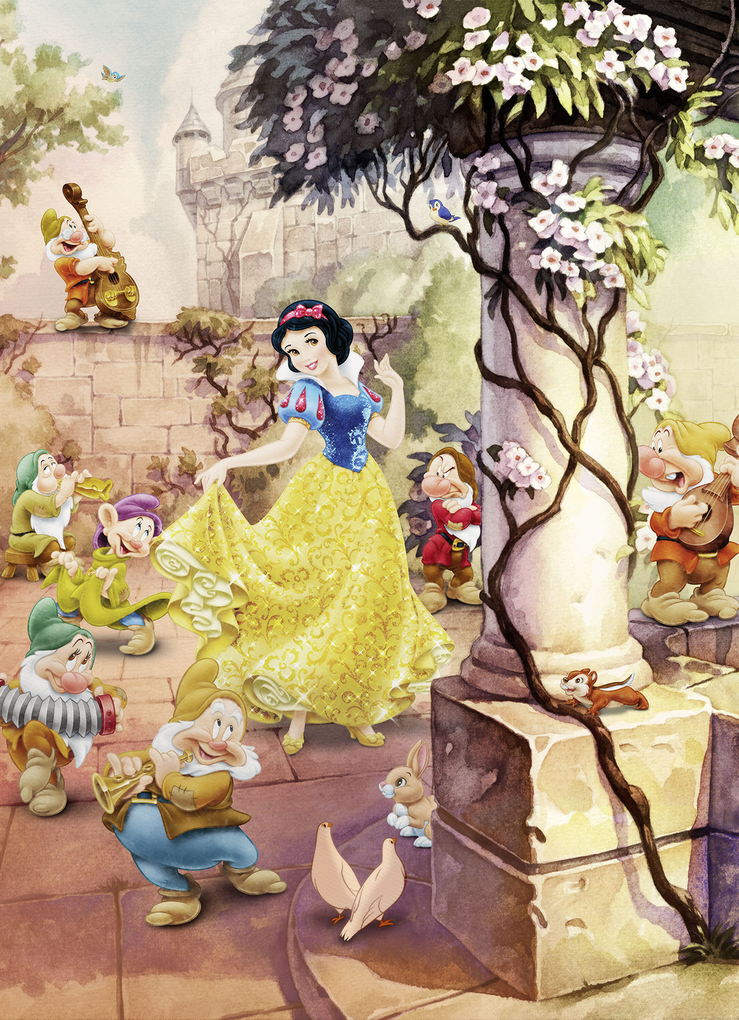 Disney Schneewittchen Fototapete "Dancing Snow White"