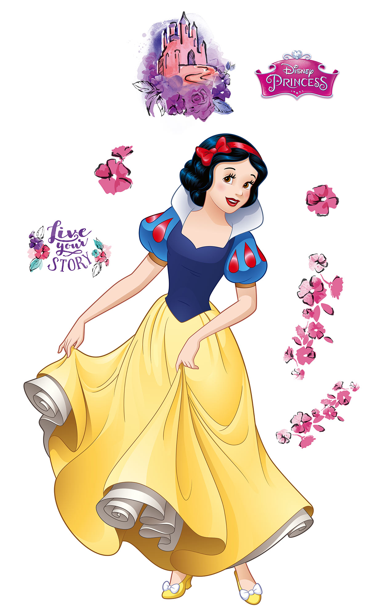 Disney Vlies Fototapete selbstklebend Schneewittchen "Snow White XXL" 127cm x 200cm
