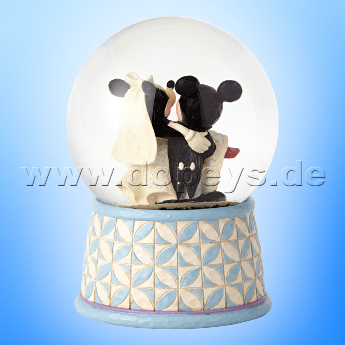 Disney Traditions - Happily Ever After (Mickey & Minnie als Hochzeitspaar Schneekugel) von Jim Shore 4059185