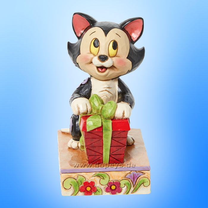 Disney Traditions Figur - Weihnachts-Figaro Personality Pose (Festive Feline) von Jim Shore 6013065