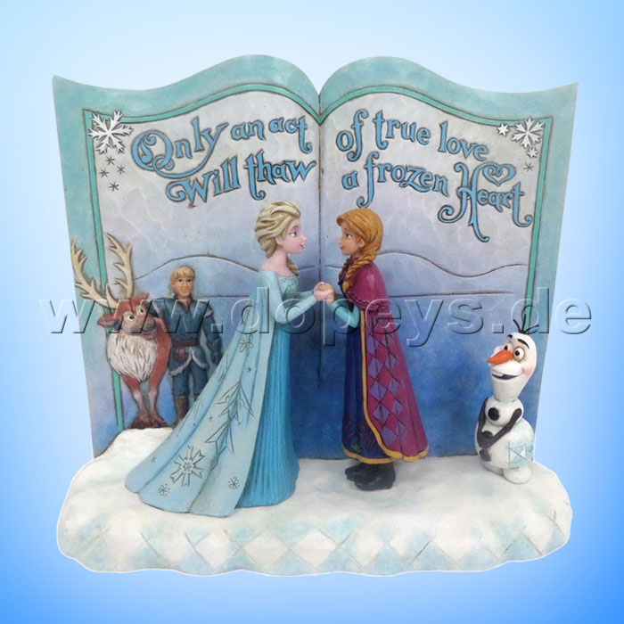 Disney Traditions / Jim Shore Figur von Enesco."Act of Love (Die Eiskönigin Märchenbuch)" 4049644.