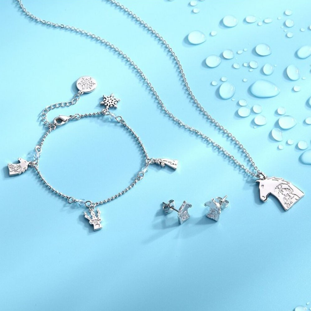 Disney Armband - Kids Charm (Die Eiskönigin 2) in Weißgold von Couture Kingdom 12102611