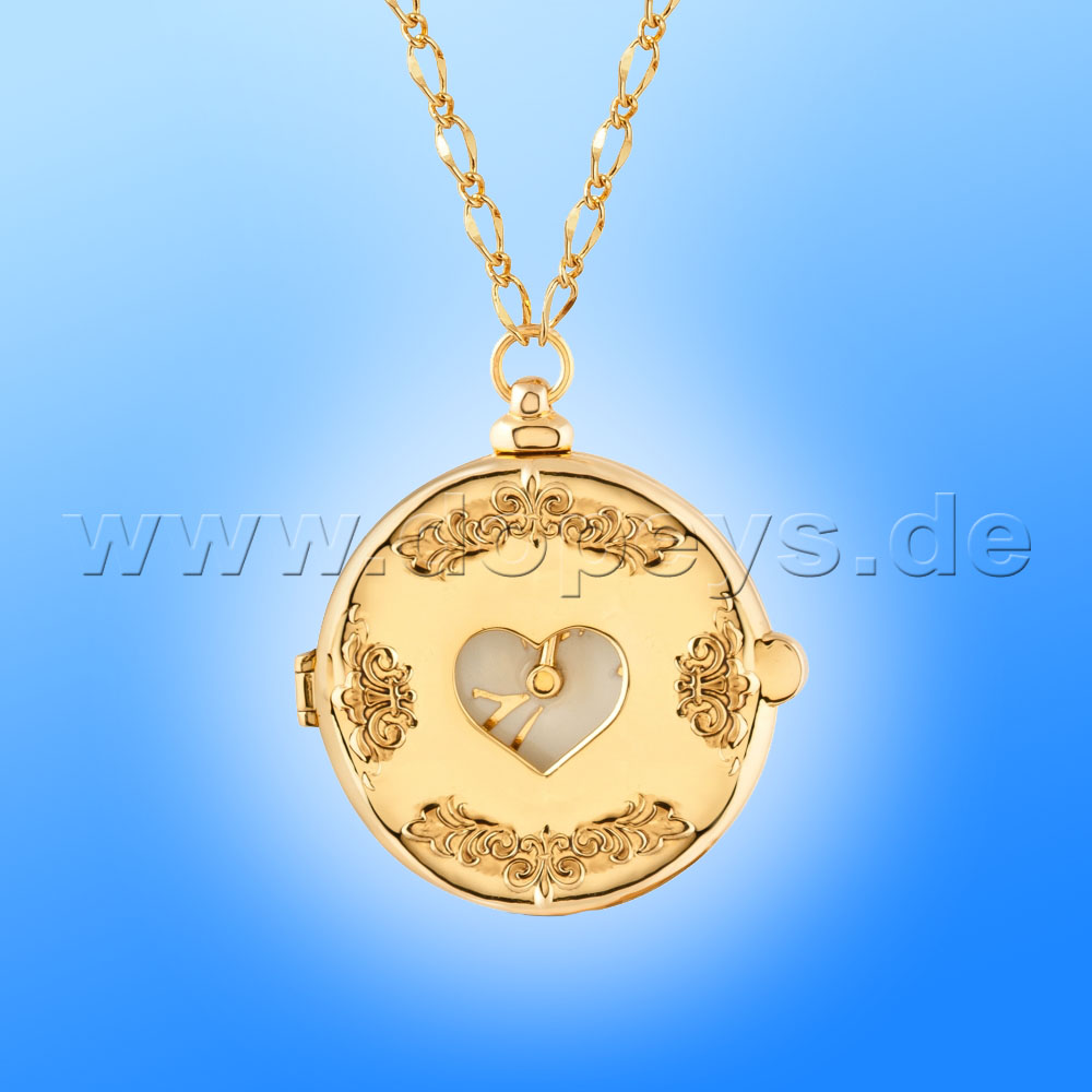 Disney Halskette - Taschenuhr Medaillon (Alice im Wunderland) in Gold von Couture Kingdom 12100321