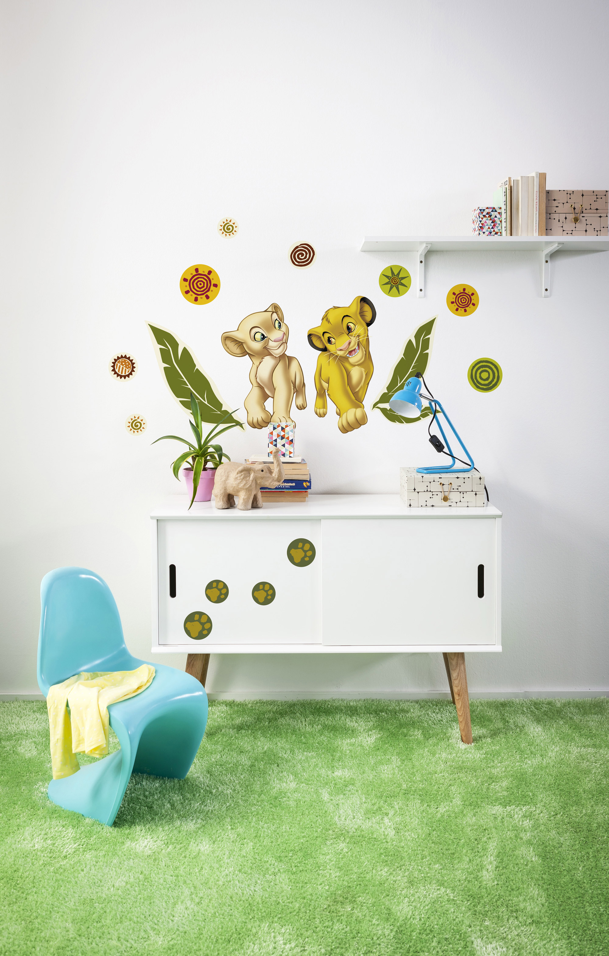 Disney Wandsticker / Wandaufkleber Lion King "Simba and Nala"