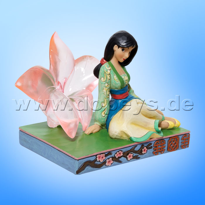 Disney Traditions Figur - Mulan mit durchsichtiger Kirschblüte (A Rare and Beautiful Bloom) von Jim Shore 6011922