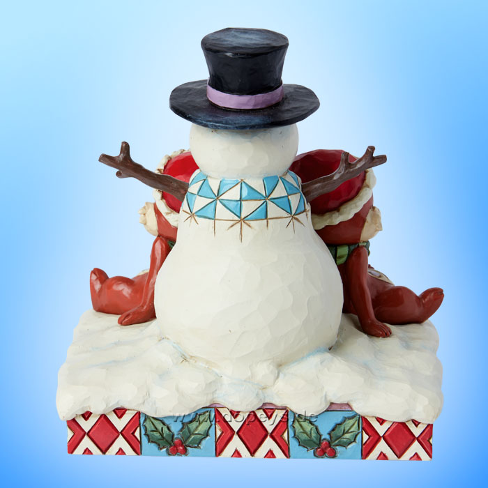 Disney Traditions Figur - Chip &amp; Chap mit Schneemann (Snow Much Fun) von Jim Shore 6015006