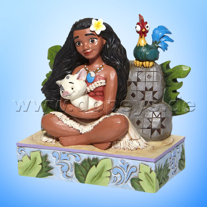 Disney Traditions - Welcome to Motunui (Vaiana mit Pua & Hei Hei) von Jim Shore 6008078